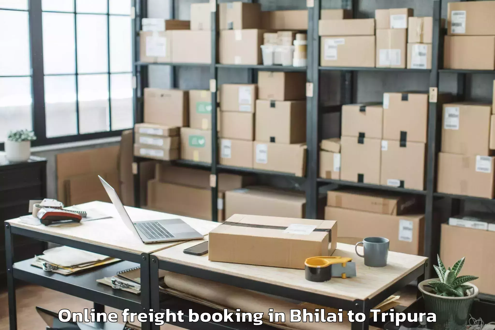 Trusted Bhilai to Gournagar Online Freight Booking